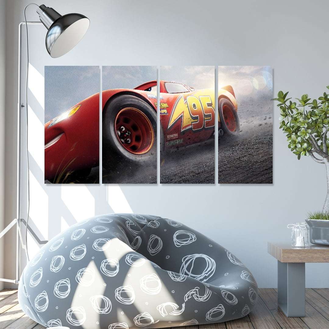 Quadro filme carros relampago mcqueen