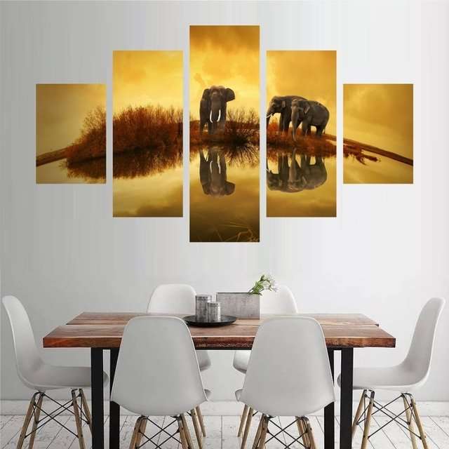 Quadro Elefante Animal Decorativo