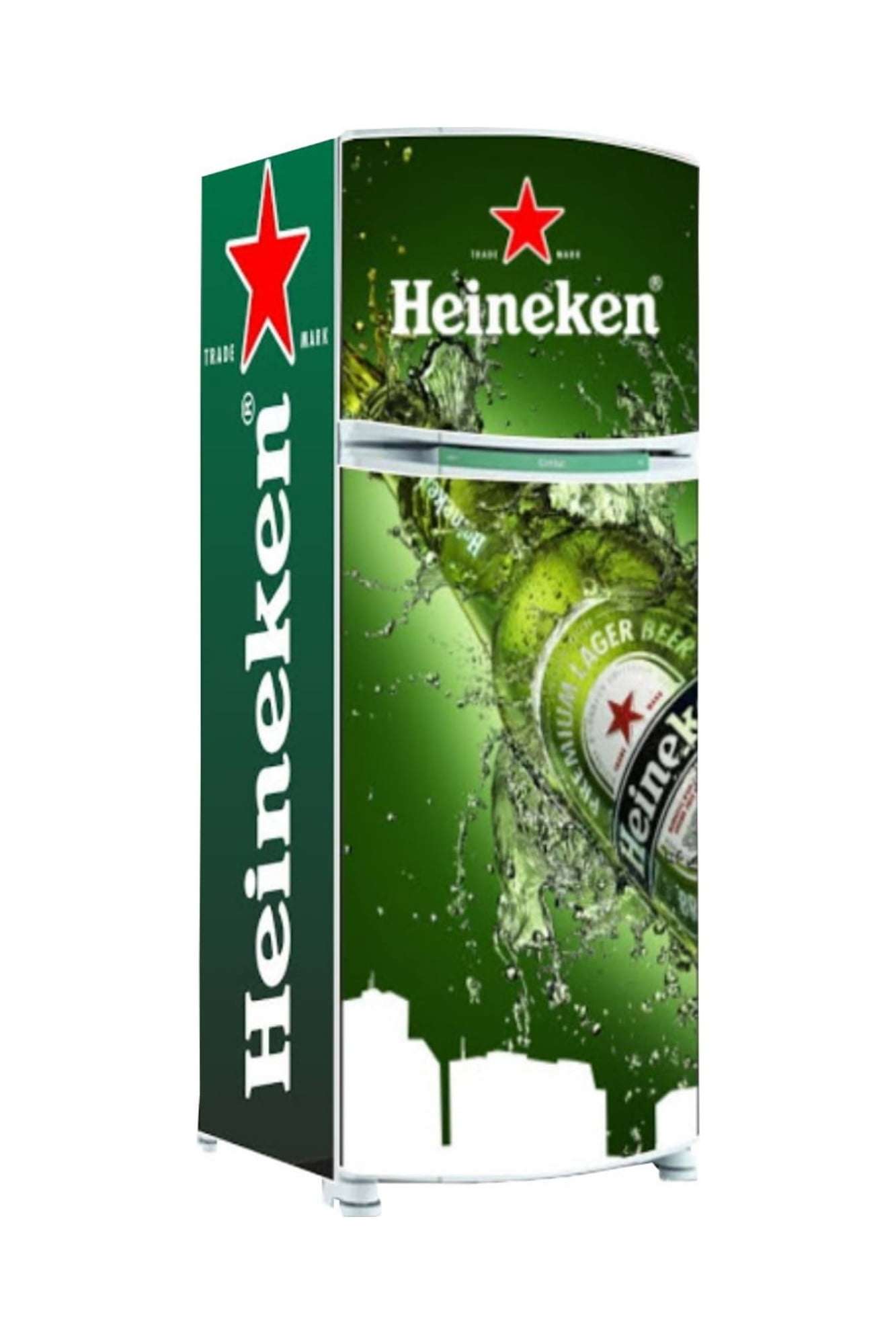 Adesivo Para Geladeira Total Heineken Verde