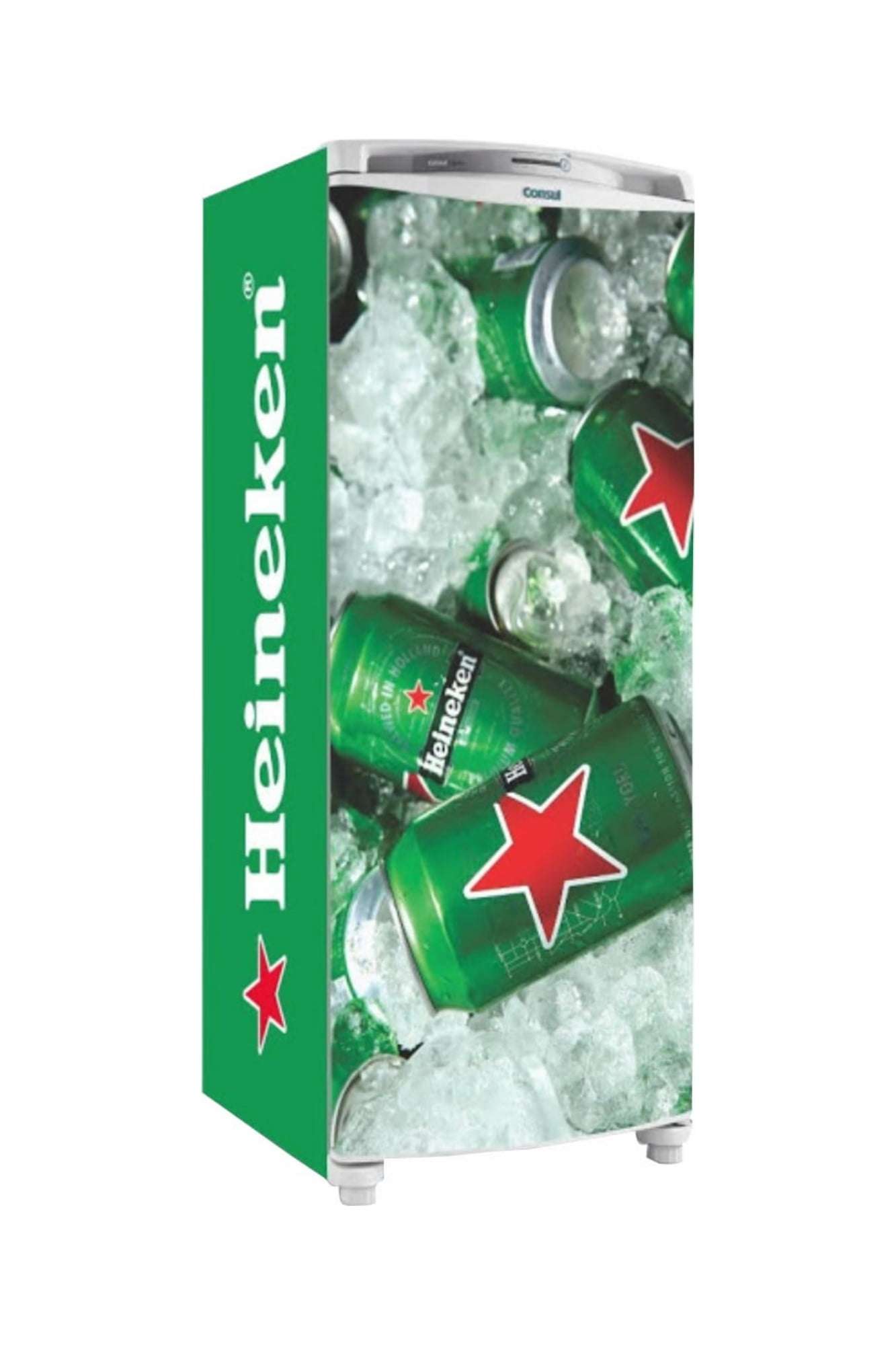 Adesivo Para Geladeira Total Lata Heineken 