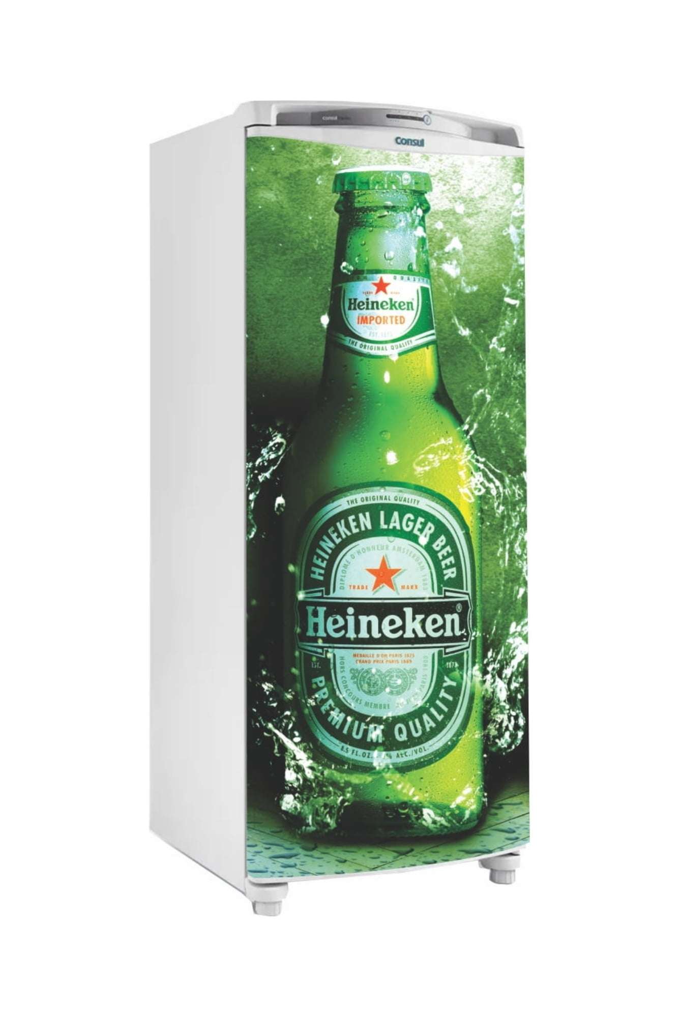 Adesivo Somente Para Porta Geladeira bebida Lager Decor Heineken 