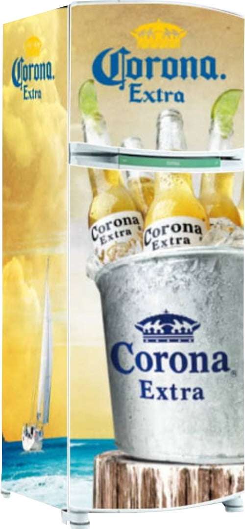 Adesivo Total Geladeira bebida Corona