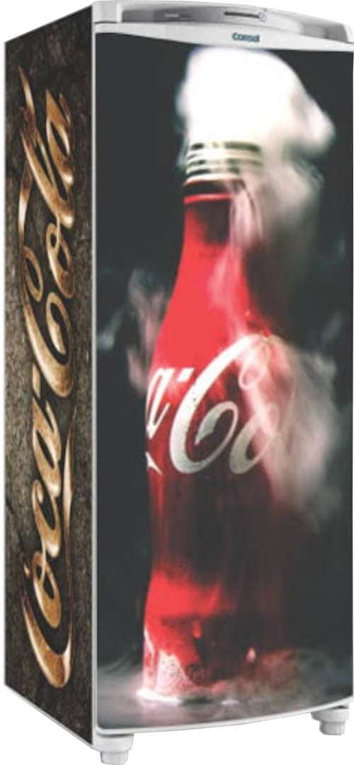 Envelopamento Para Geladeira Total Coca Cola Fumaça