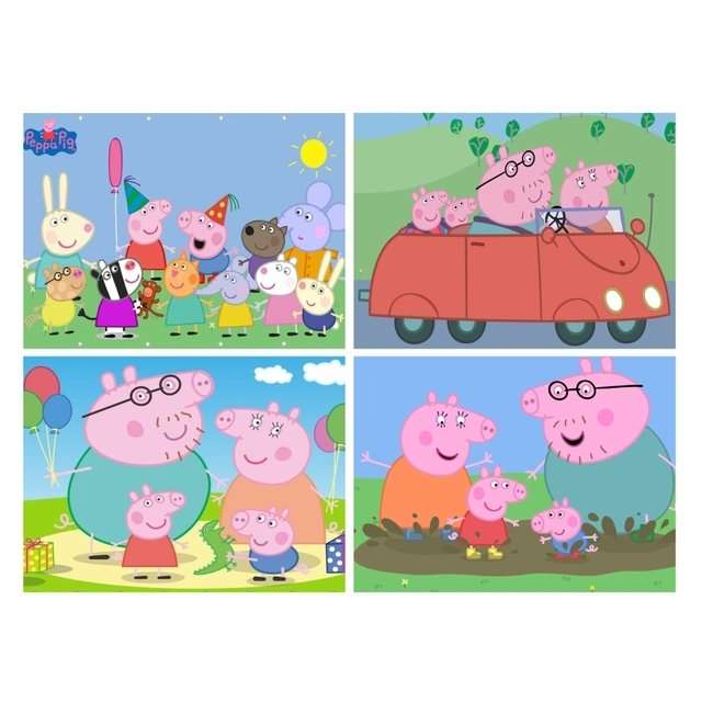 Quadro decorativo A4 Desenho Peppa Pig Serie no Shoptime