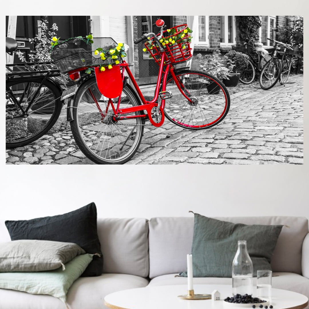 Quadro Fotografia de Bicicleta Vermelha