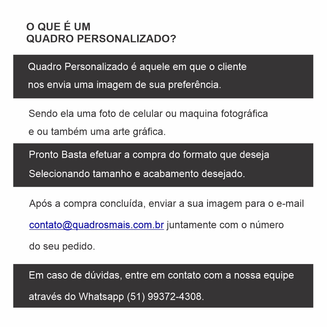 Quadro Personalizado 5 Peças