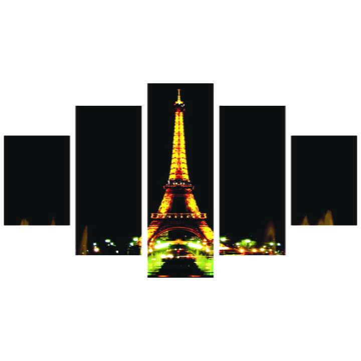 Quadro Torre Eiffel França Noturno Decorativo