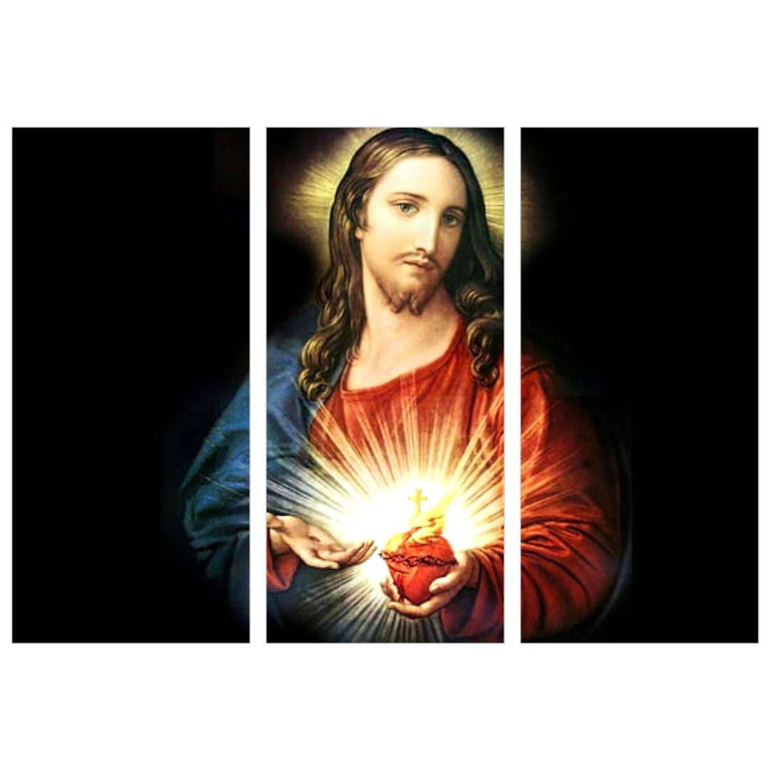 Quadro coração de jesus religioso decorativo 
