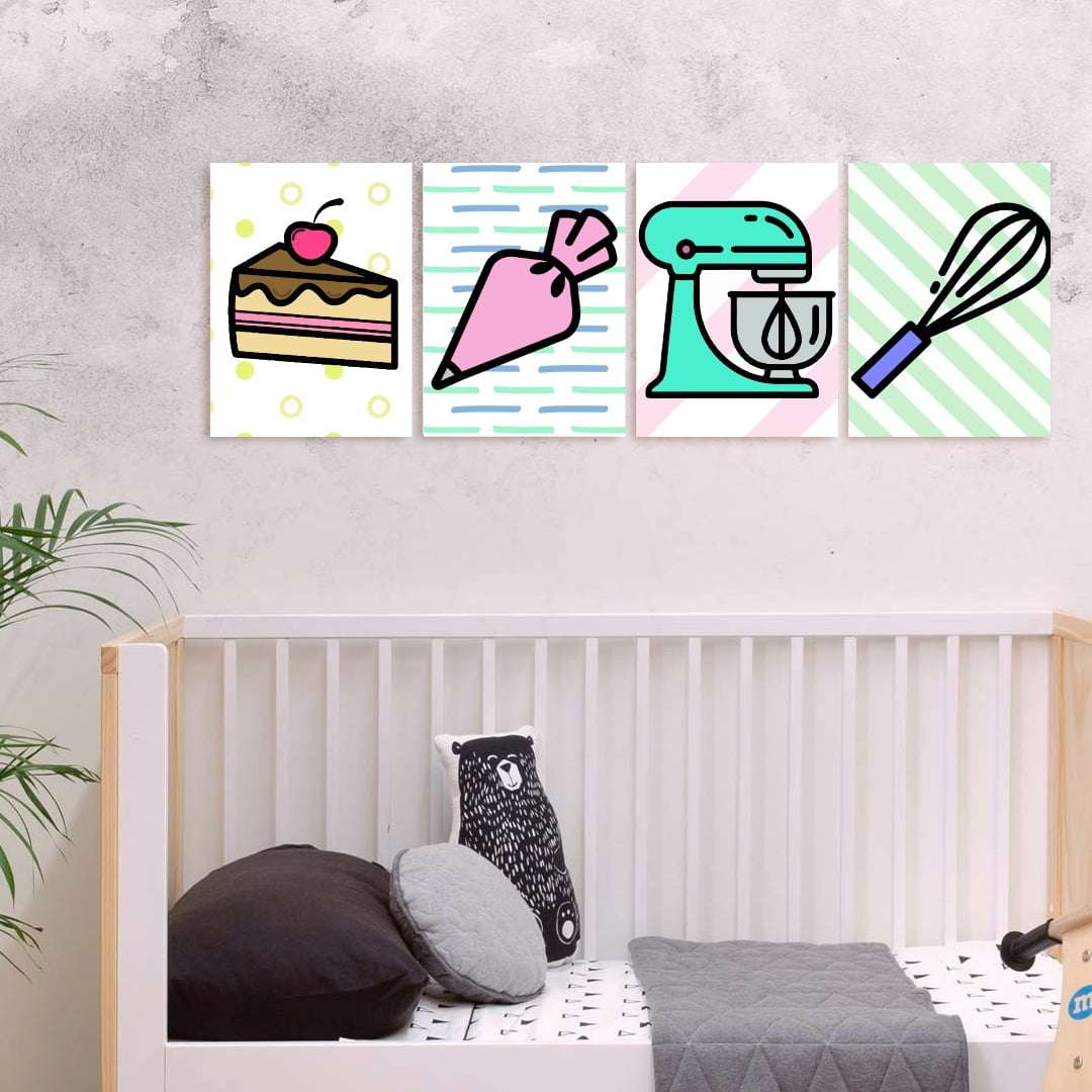 Quadro cozinha baby infantil para decorar
