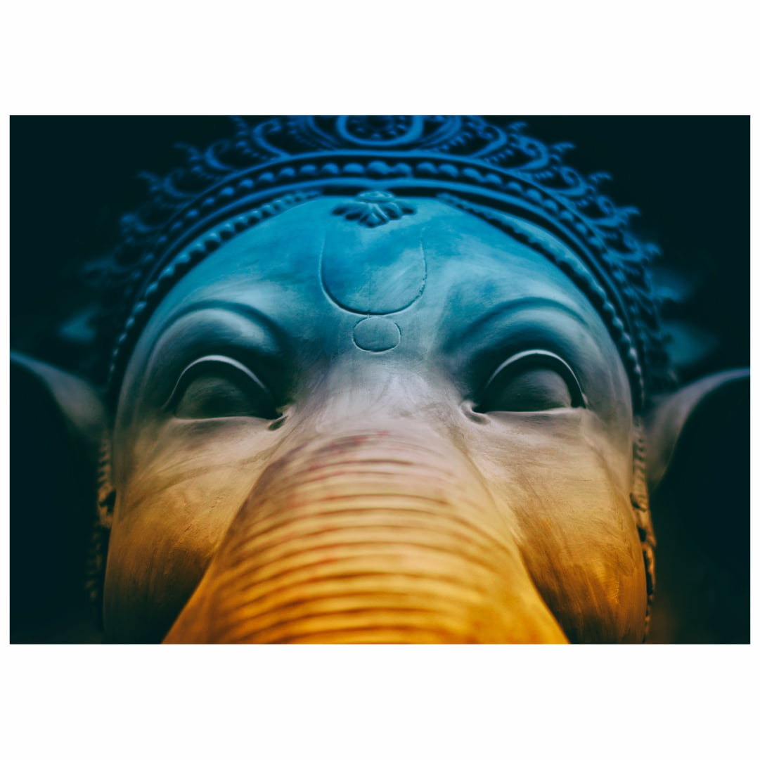 Quadro Ganesha Rosto Decorativo