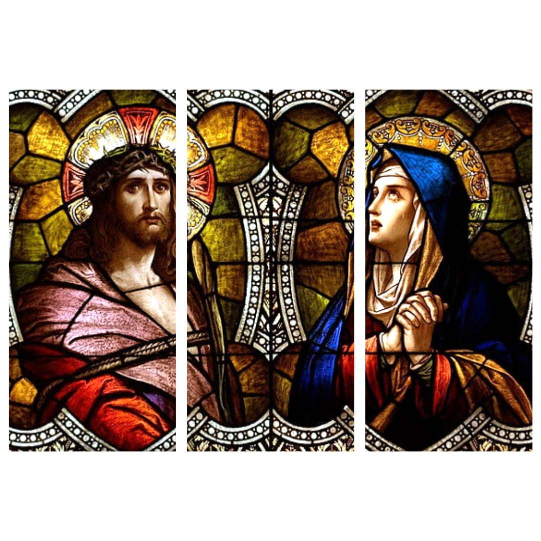 Quadro jesus e maria religioso vitro igreja catolica - Quadros Mais,Sua ...