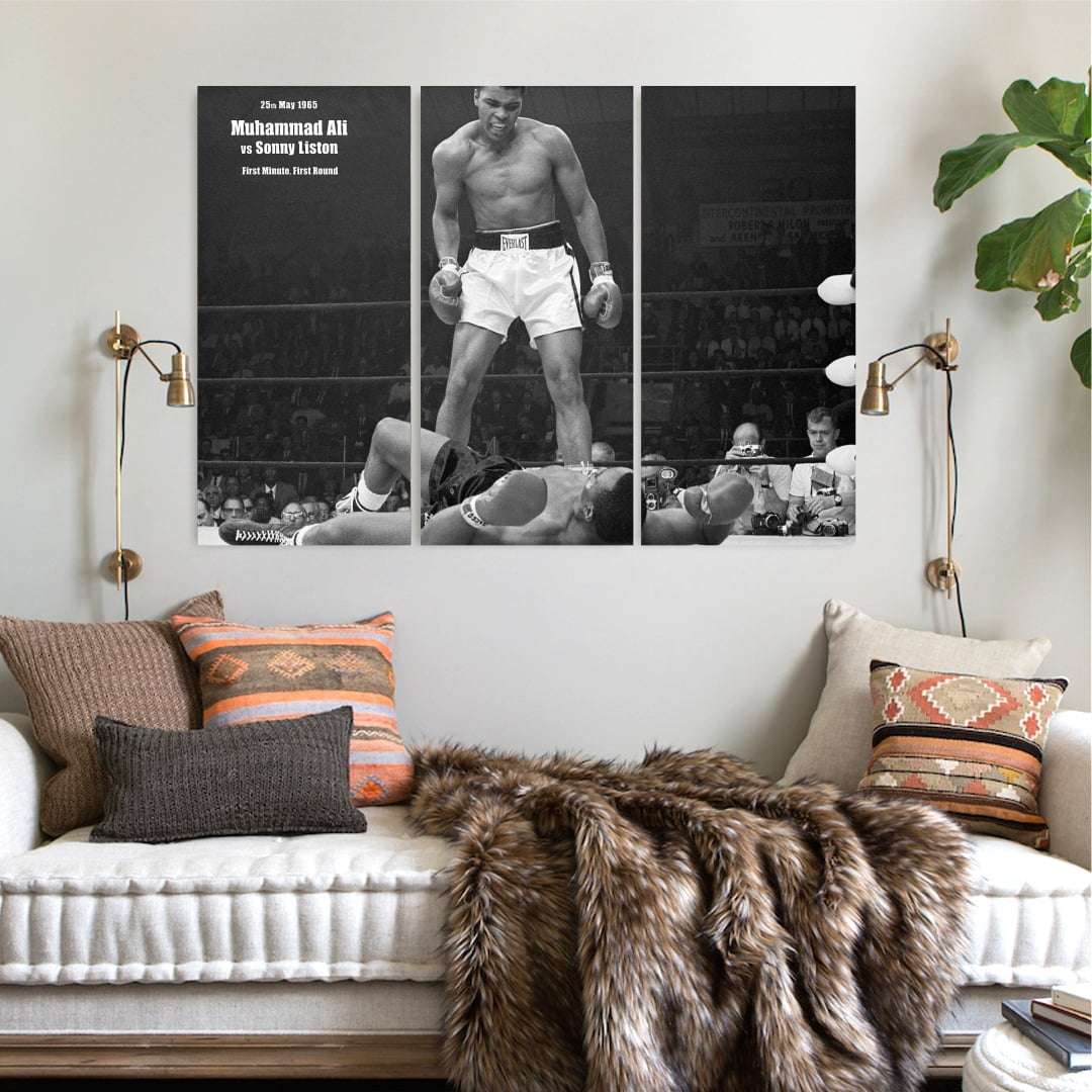 Quadro lutador Muhammad Ali boxe para decorar 