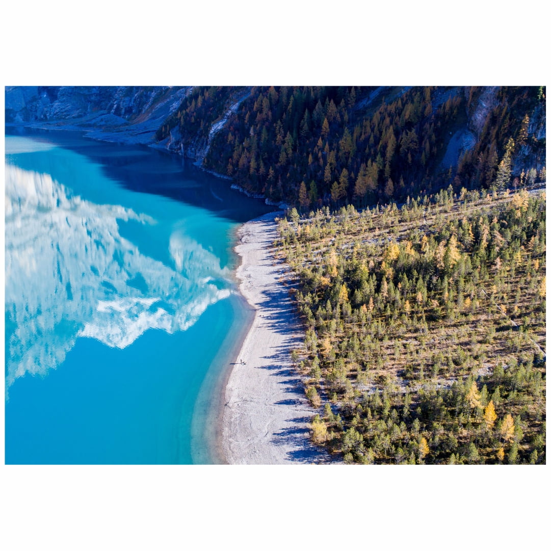 Quadro Paisagem Lagoa Azul Canada Decorativo
