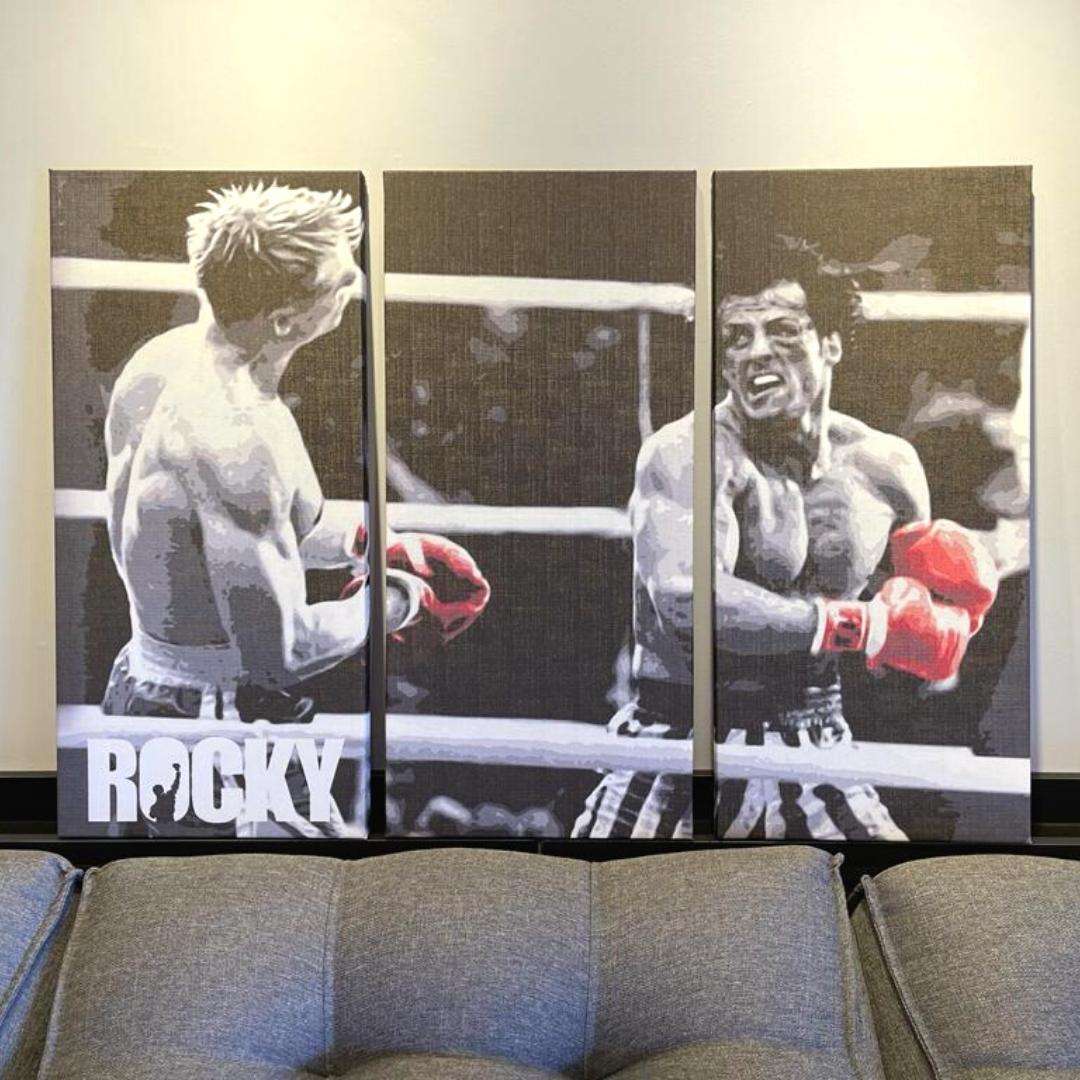 Quadro Rocky Balboa Lutador Filme Para Decorar