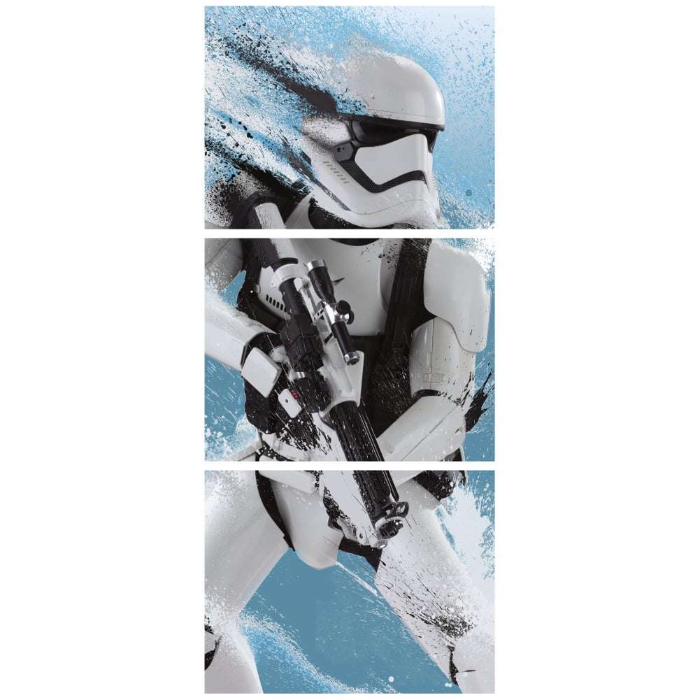 Quadro star wars stormtrooper  fundo azul decorativo