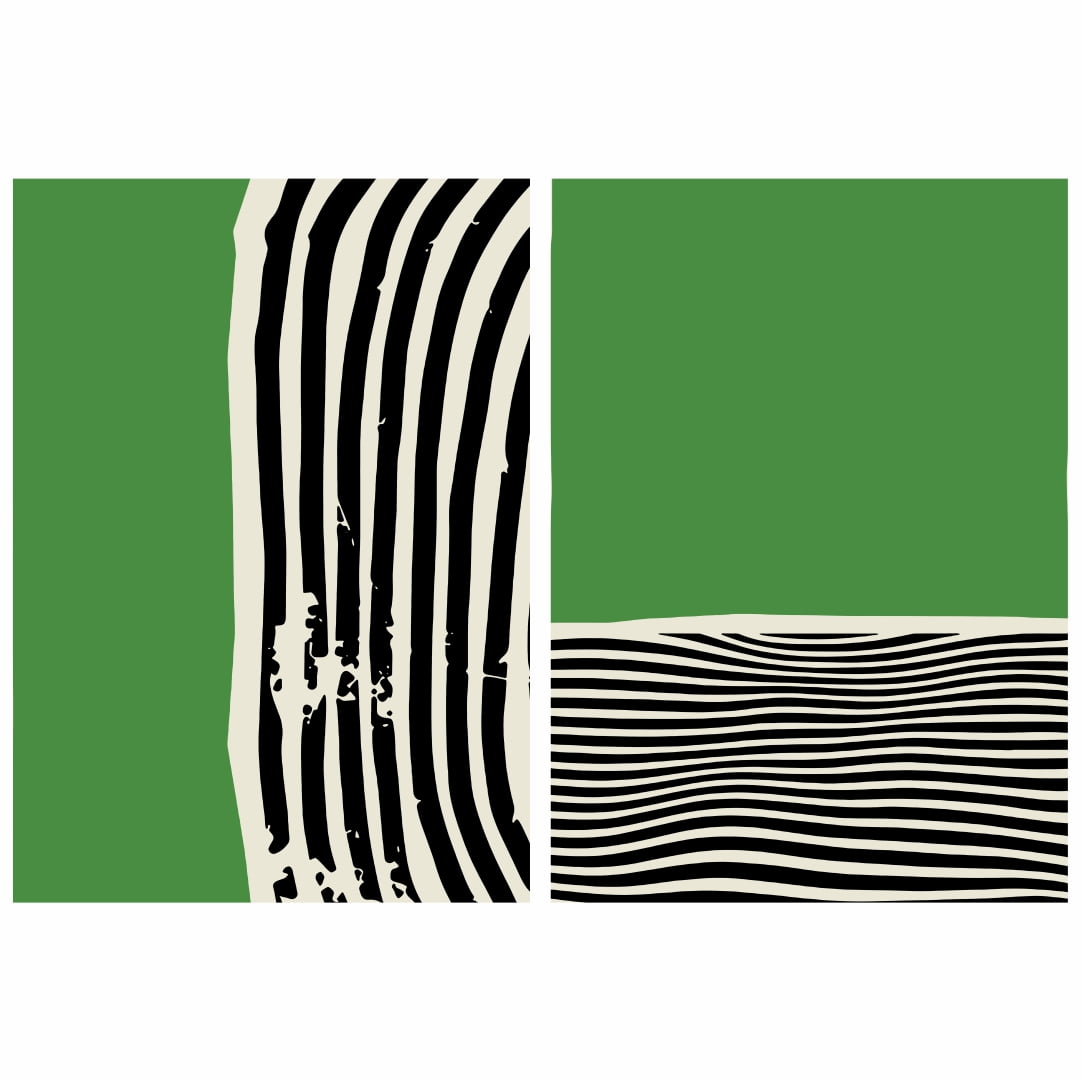 Quadro Verde Listras de Zebra 