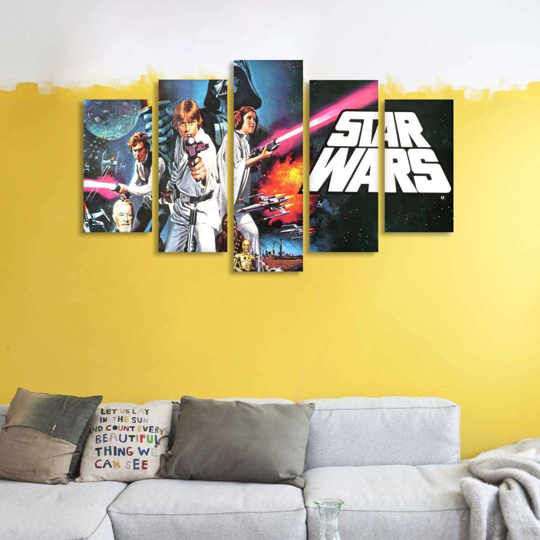 Quadro Star Wars Triologia Decorativo