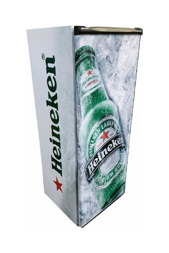 Adesivo Envelopamento Total Geladeira Heineken Branca