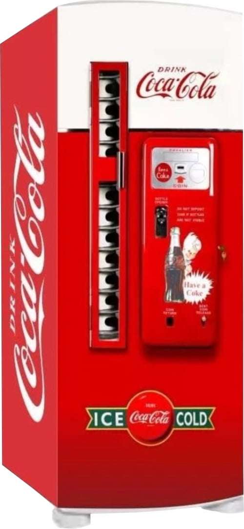 Adesivo Máquina de Refrigerante Cola Envelopamento Geladeira total