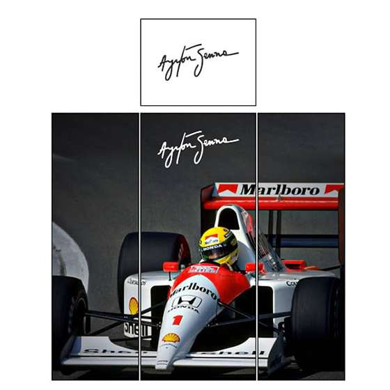 Adesivo Geladeira Total Piloto Ayrton Senna Formula 1