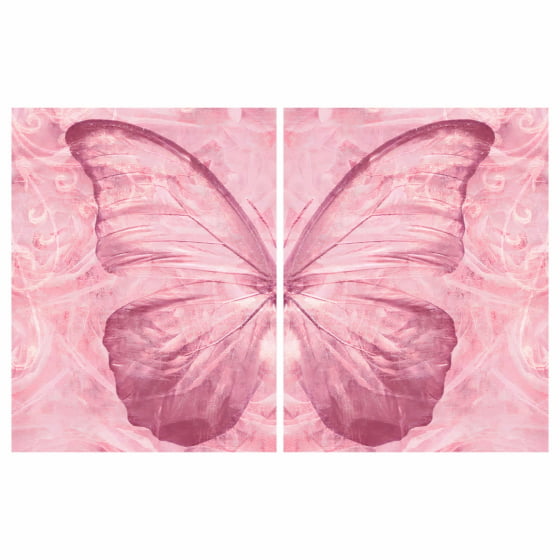 Quadro borboleta rosa decorativo