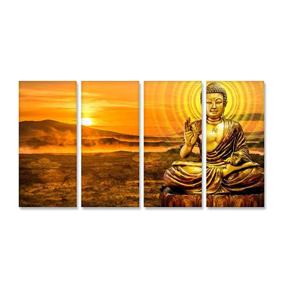 Quadro Buda dourado decorativo