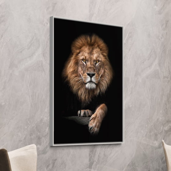 Quadro decorativo leão