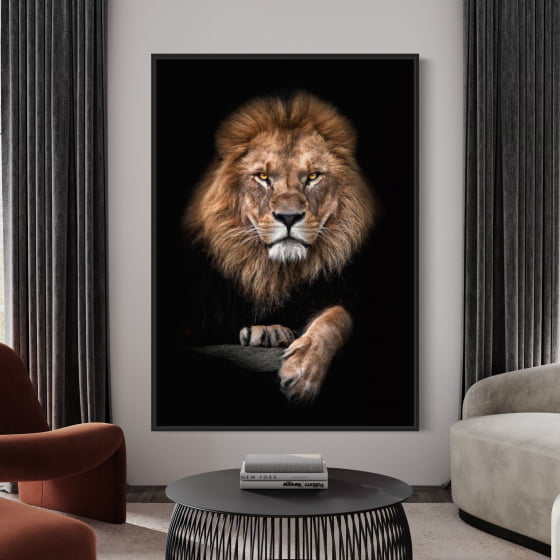 Quadro decorativo leão