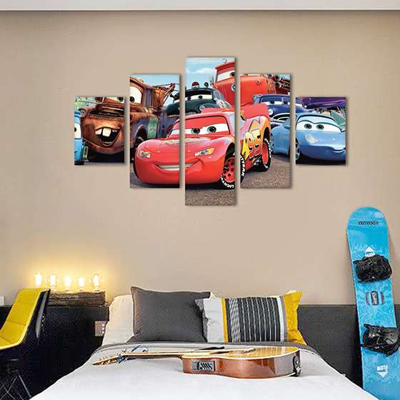 Quadro filme carros animados para decoraçao