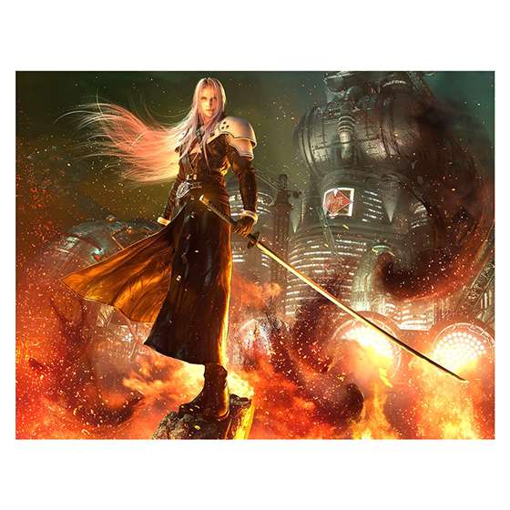 Quadro final fantasy Sephiroth games rpg decorativo