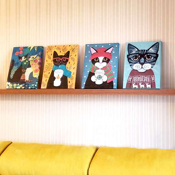 Quadros Gatos Decorativos Pets para sua casa