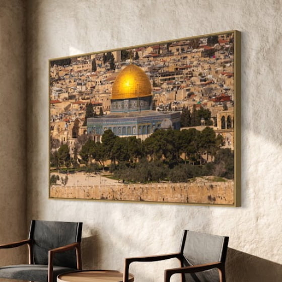 Quadro Jerusalém Mesquita Paisagem