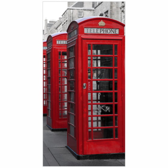 Quadro Luxo Londres Cabine Telefônica Vermelha