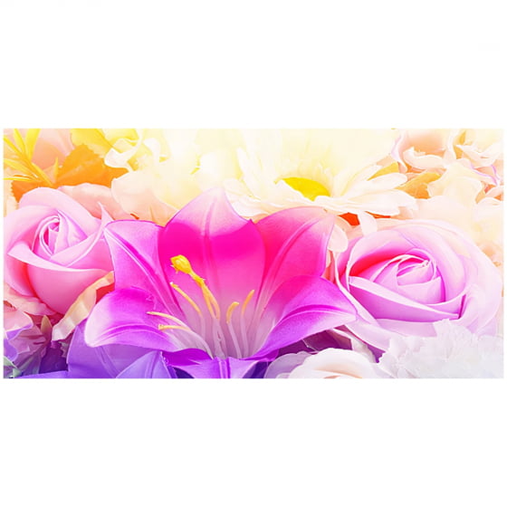 Quadro Luxo Pintura de Flores Rosas