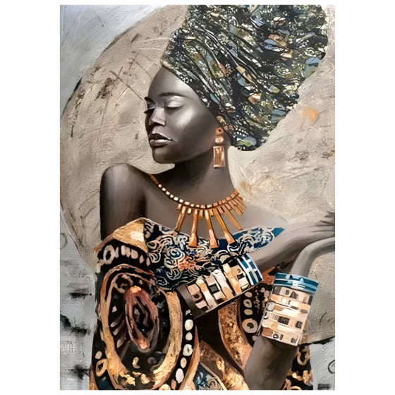 Quadro Mulher Negra Africana 