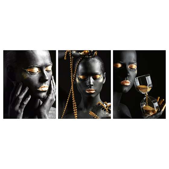 Quadro Mulheres Negras Luxo e Elegância