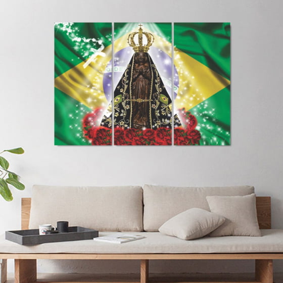 Quadro Nossa Senhora Aparecida Padroeira do Brasil decorativo