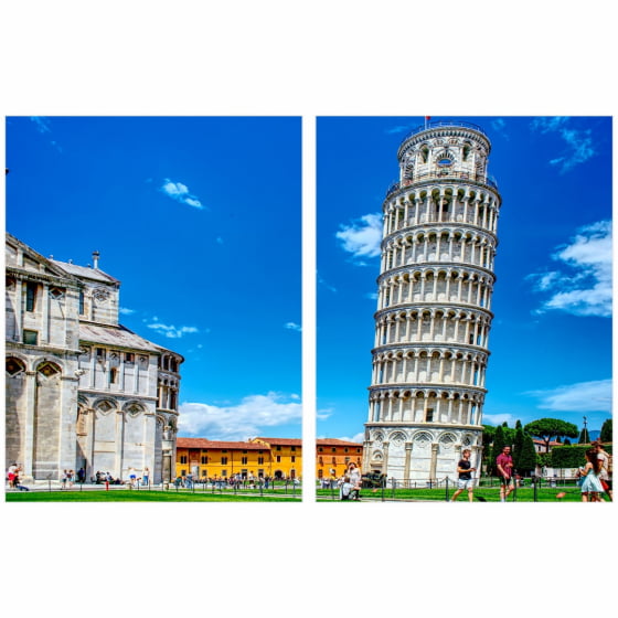 Quadro Torre de Pisa e Catedral de Pisa Itália