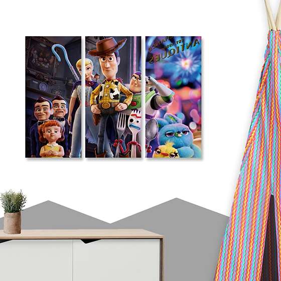 Quadro toy story pensonagens decorativo Quadro toy story pensonagens decorativo
