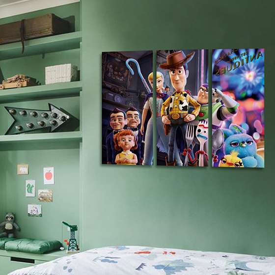 Quadro toy story pensonagens decorativo Quadro toy story pensonagens decorativo