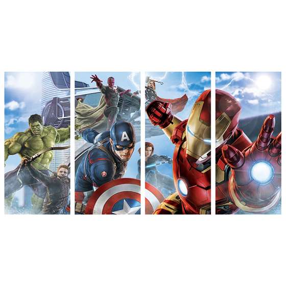 Quadro Vingadores Super Herois Marvel